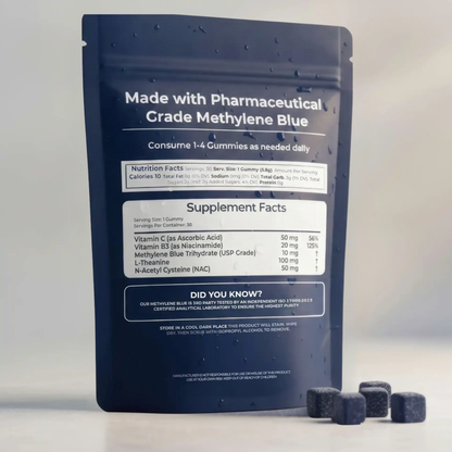 Methylene blue gummies (USP-Grade)